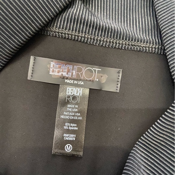 New! Beach Riot Emmy Bottom gold spot black metallic high waisted 24897 - Picture 5 of 8